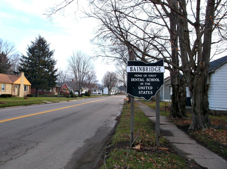 Entering Bainbridge, Ohio City Sign