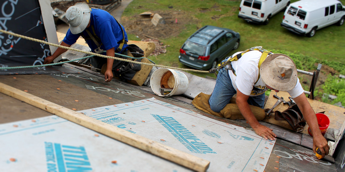 Reader Roofing roof repair team.