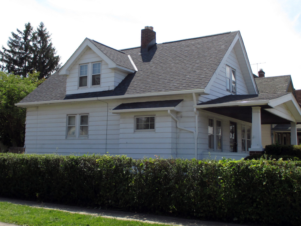 The finished product of this Cleveland roof repair.