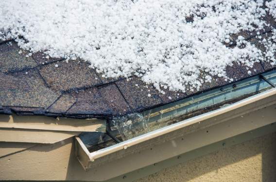 Snow on roof